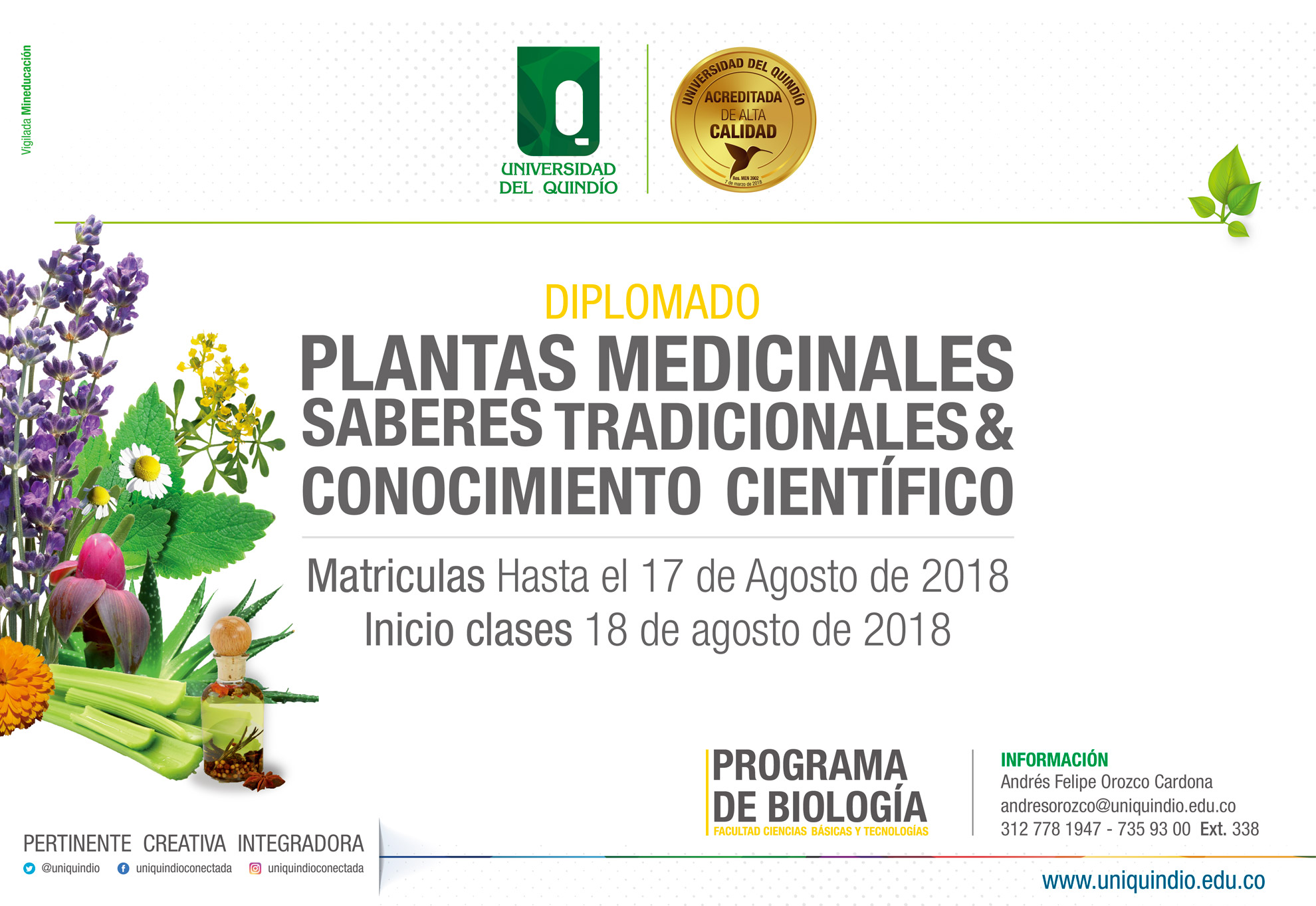 Inscripciones Abiertas Diplomado En Plantas Medicinales Portal De