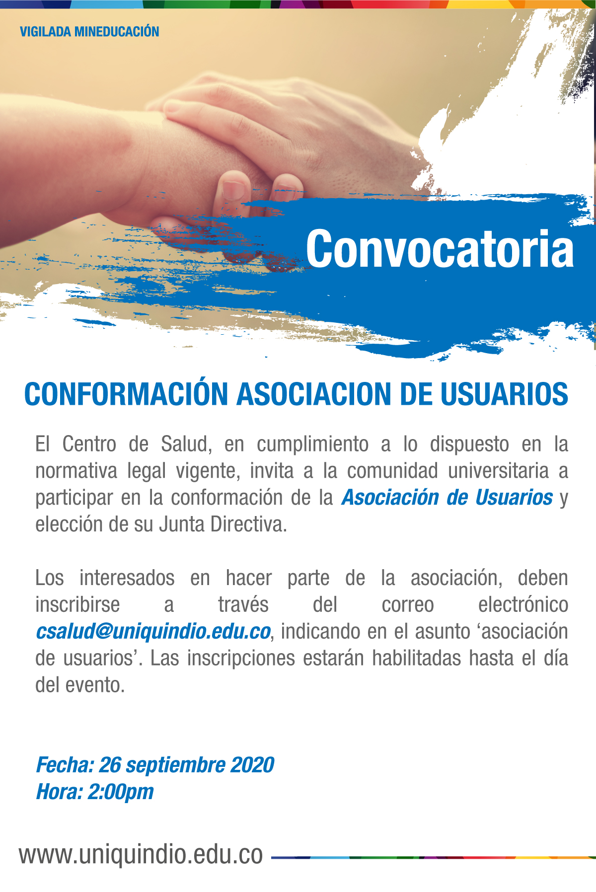 Centro De Salud Convocatoria Para Conformaci N De La Asociaci N De